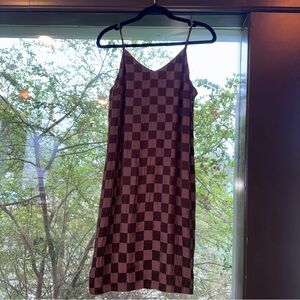 Checkered Slip Dress